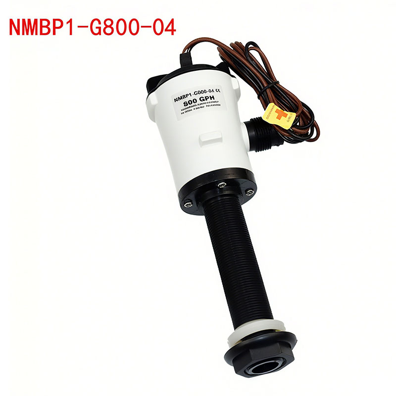 04 Series 800 GPH Baitwell/Livewell Aerator Pump with Straight Intake, 12V DC